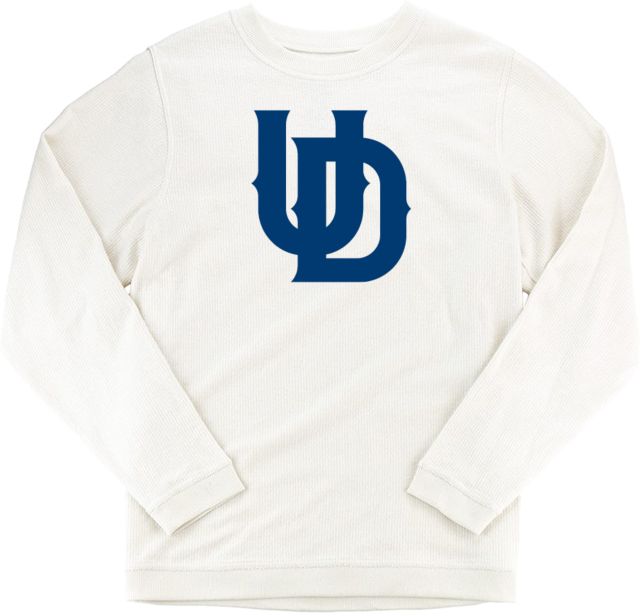 Univ of Dallas Boxercraft Womens Cream Corded Crew University of Dallas UD - ONLINE ONLY