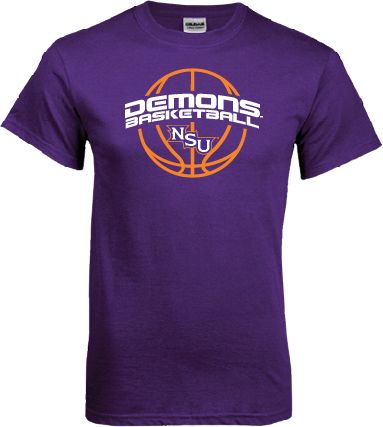 Northwestern State T Shirt Demons Basketball Arched - ONLINE ONLY