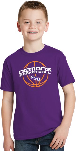 Northwestern State Youth T Shirt Demons Basketball Arched - ONLINE ONLY