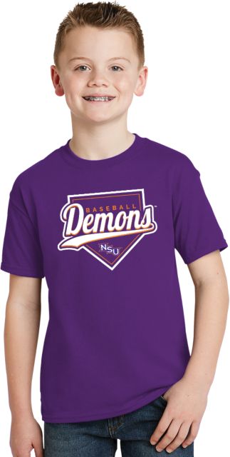 Northwestern State Youth T Shirt Demons Baseball Plate Script - ONLINE ONLY
