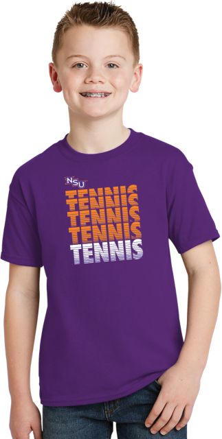 Northwestern State Youth T Shirt Tennis Repeating - ONLINE ONLY