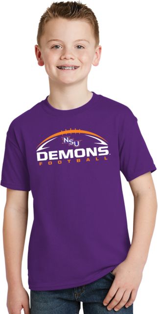Northwestern State Youth T Shirt Demons Football Horizontal - ONLINE ONLY