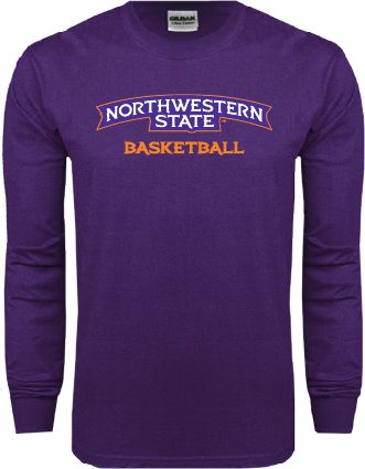 Northwestern State Long Sleeve T Shirt Basketball - ONLINE ONLY