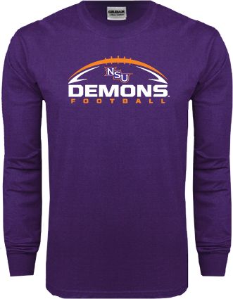 Northwestern State Long Sleeve T Shirt Demons Football Horizontal - ONLINE ONLY