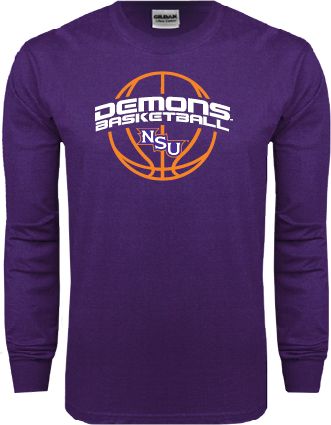 Northwestern State Long Sleeve T Shirt Demons Basketball Arched - ONLINE ONLY