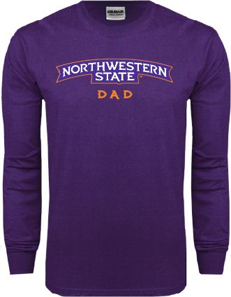 Northwestern State Long Sleeve T Shirt Dad - ONLINE ONLY
