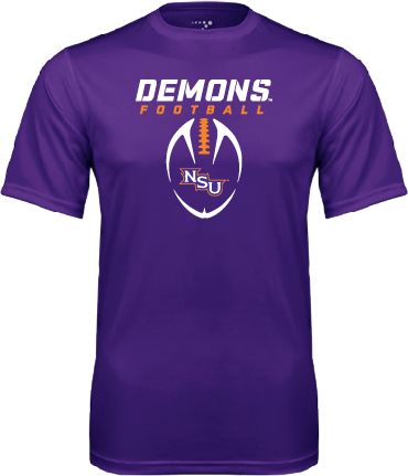 Northwestern State Performance Tee Demons Football Vertical - ONLINE ONLY