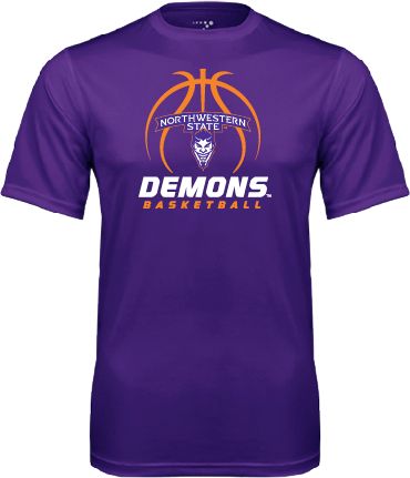 Northwestern State Performance Tee Demons Basketball Stacked - ONLINE ONLY