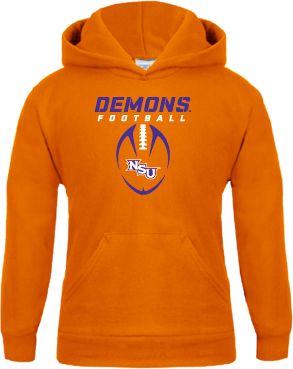 Northwestern State Youth Fleece Hoodie Demons Football Vertical - ONLINE ONLY