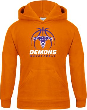 Northwestern State Youth Fleece Hoodie Demons Basketball Stacked - ONLINE ONLY