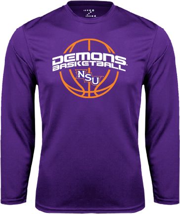 Northwestern State Performance Longsleeve Shirt Demons Basketball Arched - ONLINE ONLY