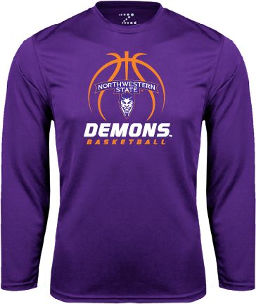 Northwestern State Performance Longsleeve Shirt Demons Basketball Stacked - ONLINE ONLY