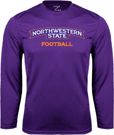 Northwestern State Performance Longsleeve Shirt Football - ONLINE ONLY