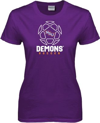 Northwestern State Ladies T Shirt Demons Soccer Geometric - ONLINE ONLY