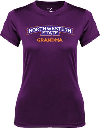 Northwestern State Ladies Syntrel Performance Tee Grandma - ONLINE ONLY