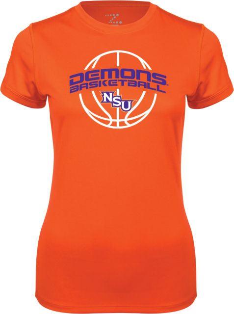 Northwestern State Ladies Syntrel Performance Tee Demons Basketball Arched - ONLINE ONLY