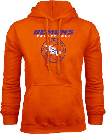 Northwestern State Fleece Hoodie Demons Volleyball Stacked - ONLINE ONLY
