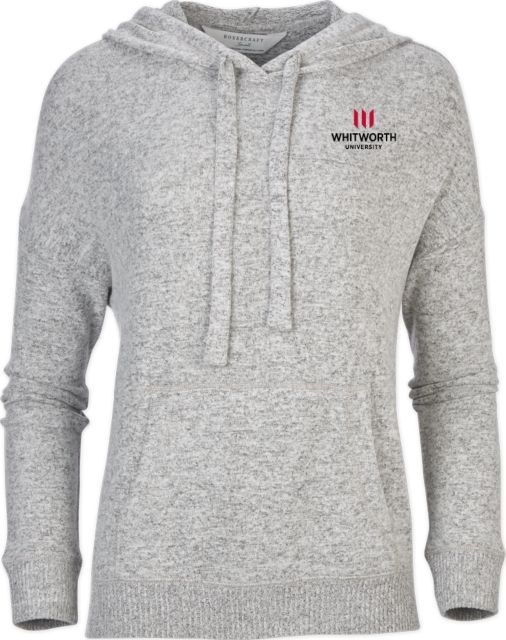 Whitworth Boxercraft Womens Cuddle Soft Hoodie Whitworth University Primary Mark Stacked - ONLINE ONLY