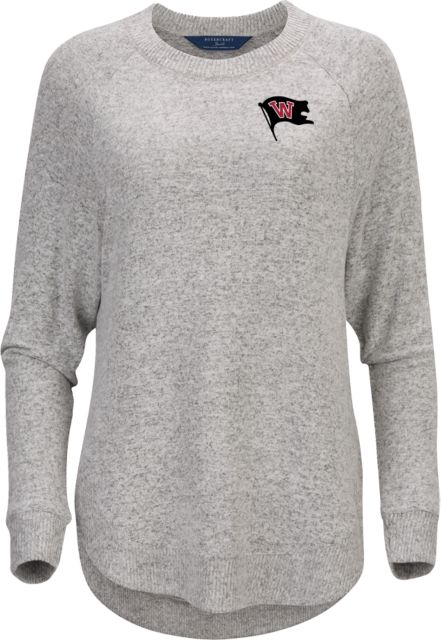 Whitworth Boxercraft Womens Cuddle Oversized Crew Whitworth Flag - ONLINE ONLY
