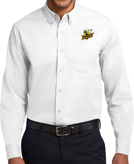 Baldwin Wallace Twill Button Down Long Sleeve Baldwin Wallace BW with Mascot - ONLINE ONLY
