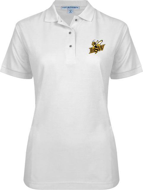 Baldwin Wallace Ladies Easycare Pique Polo Baldwin Wallace BW with Mascot - ONLINE ONLY