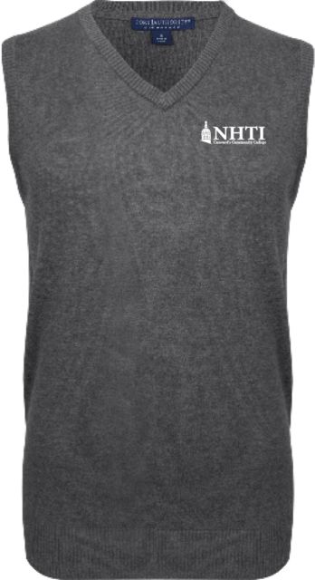 NHTI Concord VNeck Sweater Vest NHTI Primary Wordmark - ONLINE ONLY