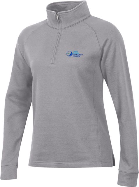 Lakes Region Gear Womens Oxford Heather 1/4 Zip Lakes Region CC Primary Mark - ONLINE ONLY