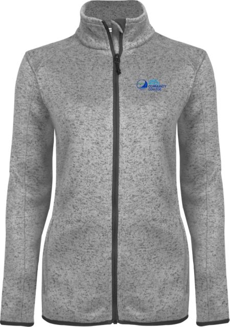 Lakes Region Womens Heather Fleece Jacket Lakes Region CC Primary Mark - ONLINE ONLY