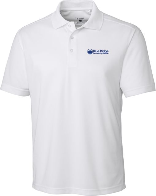 Blue Ridge C&B Clique Ice Pique Polo Ridge Community College Wordmark - ONLINE ONLY