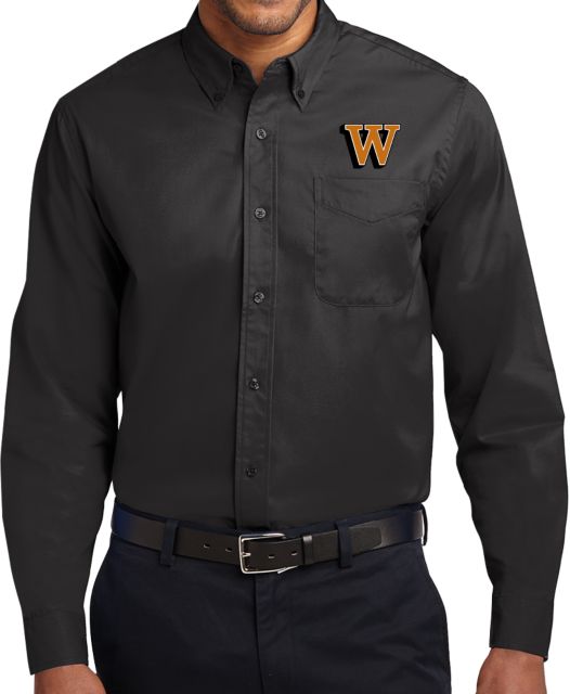 Waynesburg Twill Button Down Long Sleeve W Lettermark - ONLINE ONLY