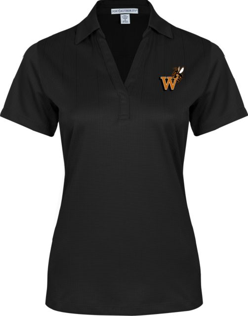 Waynesburg Ladies Performance Fine Jacquard Polo Mascot W Logo - ONLINE ONLY