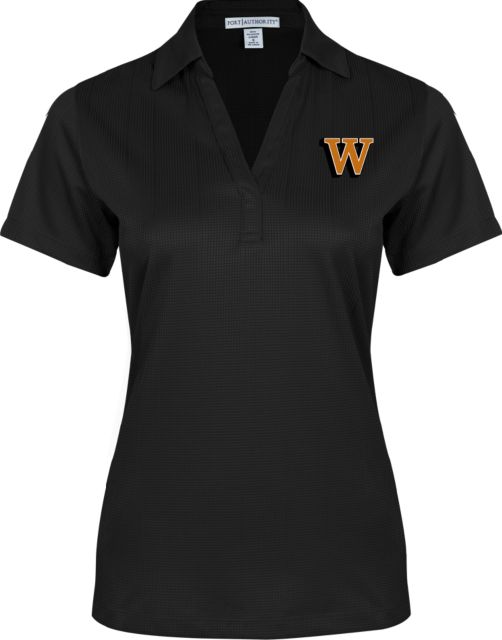 Waynesburg Ladies Performance Fine Jacquard Polo W Lettermark - ONLINE ONLY