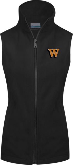Waynesburg Columbia Ladies Full Zip Fleece Vest W Lettermark - ONLINE ONLY