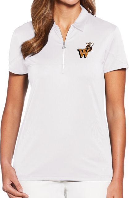 Waynesburg Ladies Callaway Tulip Sleeve Zip Polo Mascot W Logo - ONLINE ONLY