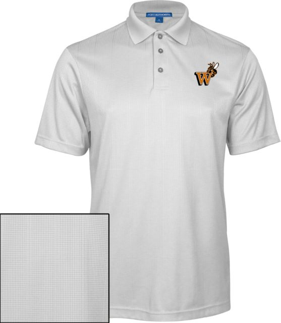 Waynesburg Performance Fine Jacquard Polo Mascot W Logo - ONLINE ONLY