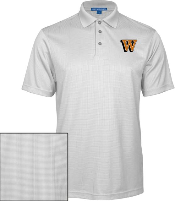 Waynesburg Performance Fine Jacquard Polo W Lettermark - ONLINE ONLY