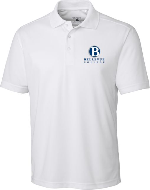 Bellevue C&B Clique Ice Pique Polo Bellevue College - Primary Word Mark Stacked - ONLINE ONLY