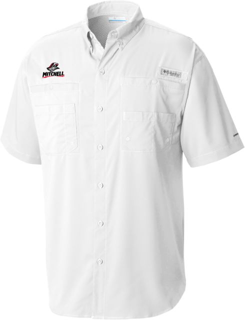 Mitchell College Columbia Tamiami Performance Short Sleeve Shirt Mitchell W Mariner - ONLINE ONLY