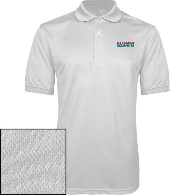 White Mountains Dry Mesh Polo Alumni - Mountains Community College - ONLINE ONLY