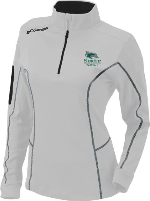 Shoreline Columbia Womens Omni Wick Shotgun 1/4 Zip Shoreline Athletics Mark - Baseball - ONLINE ONLY