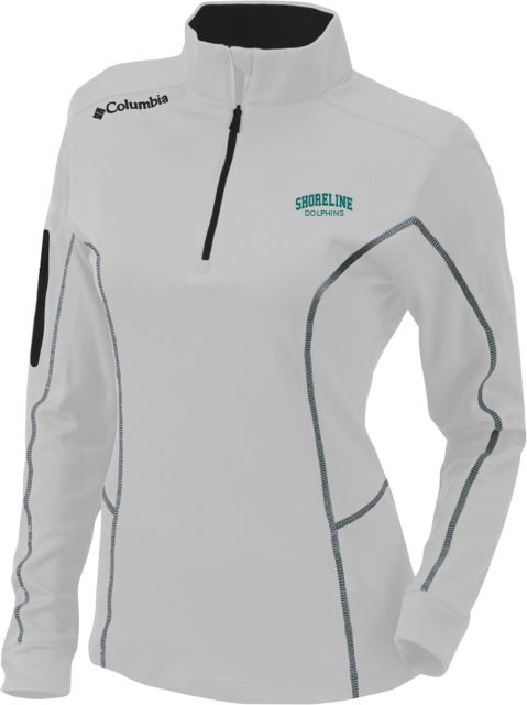 Shoreline Columbia Womens Omni Wick Shotgun 1/4 Zip Arched Shoreline Dolphins - ONLINE ONLY