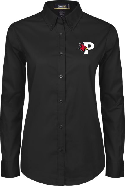 SUNY Plattsburgh Womens Twill Long Sleeve Button Down P Cardinals - ONLINE ONLY
