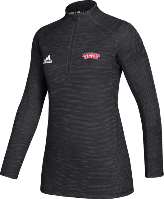 SUNY Plattsburgh Adidas Womens Game Mode 1/4 Zip Arch. Cardinals - ONLINE ONLY