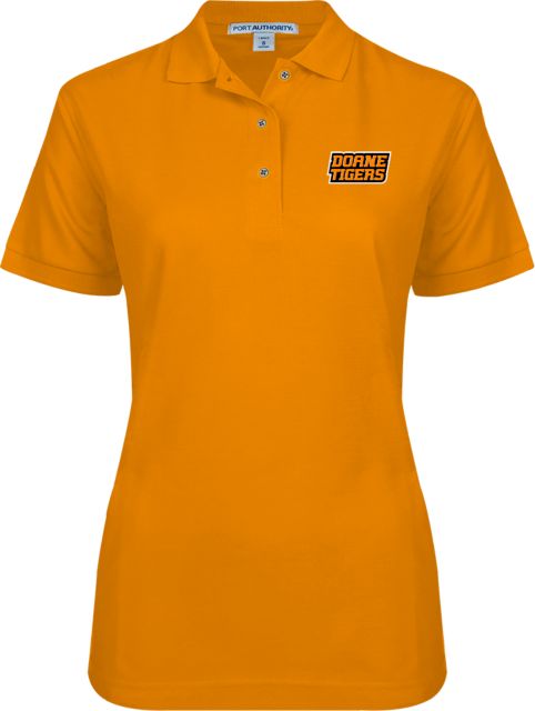 Doane Univ Womens Silk Touch Pique Polo Doane Tigers Stacked - ONLINE ONLY