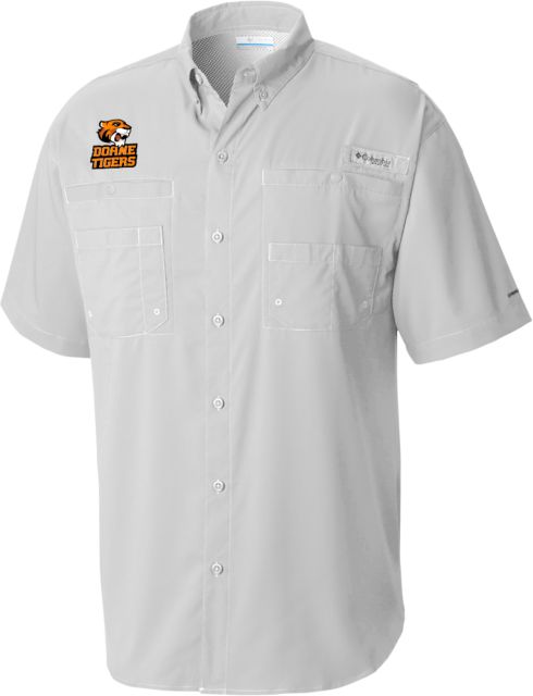 Doane Univ Columbia Tamiami Performance Cool Short Sleeve Shirt Thomas Doanes Tigers - ONLINE ONLY