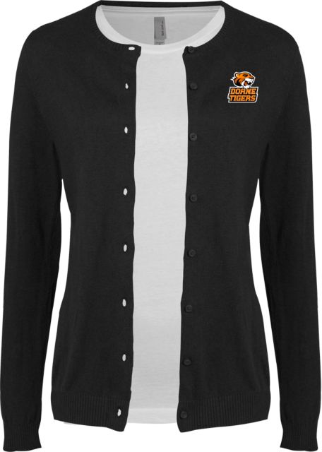 Doane Univ Cardigan Sweater Black Thomas Doanes Tigers - ONLINE ONLY