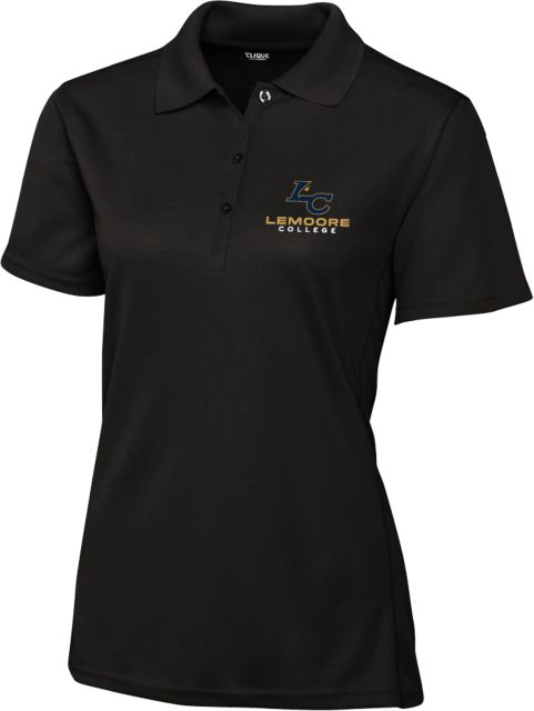 WHC Lemoore C&B Womens Clique Ice Pique Polo Lemoore College Logo Vertical - ONLINE ONLY