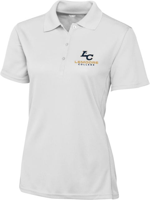 WHC Lemoore C&B Womens Clique Ice Pique Polo Lemoore College Logo Vertical - ONLINE ONLY