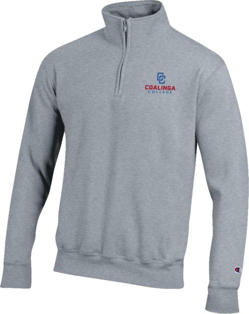 WHC Coalinga Champion Fleece 1/4 Zip Coalinga College Vertical Lockup - Plus - ONLINE ONLY