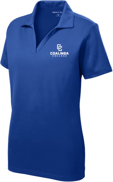 WHC Coalinga Womens Dry Mesh Polo Coalinga College Vertical Lockup - ONLINE ONLY